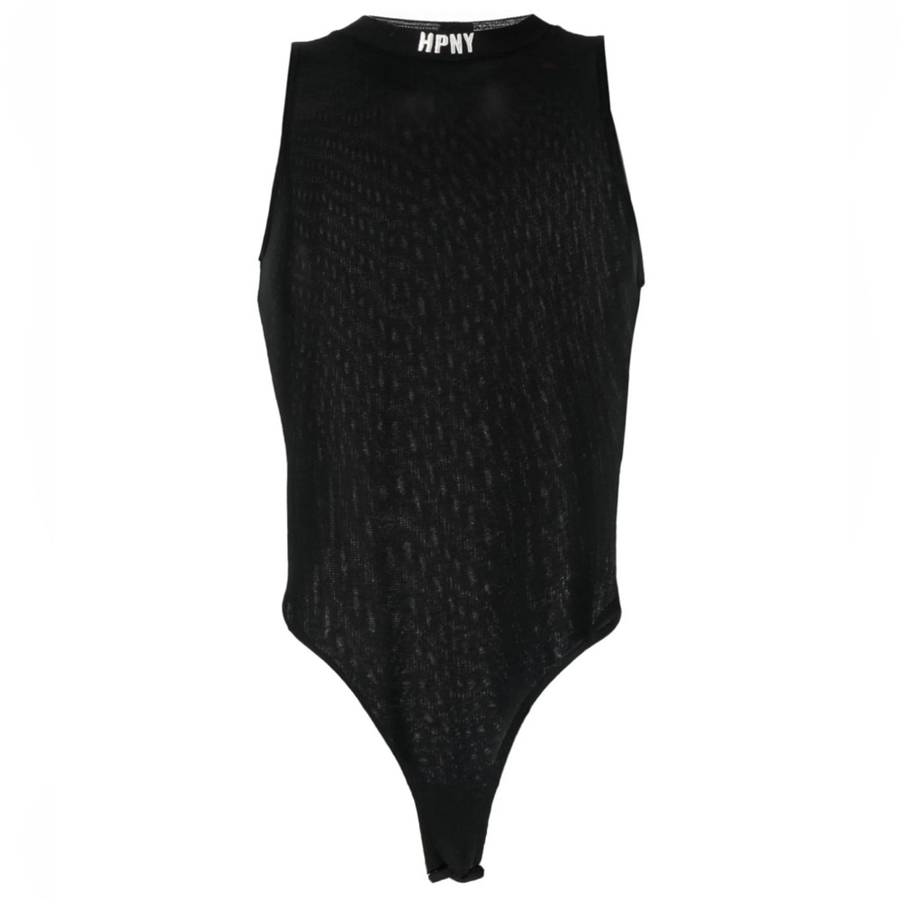 Heron Preston Logo-Print Bodysuit – Black/White – Size S